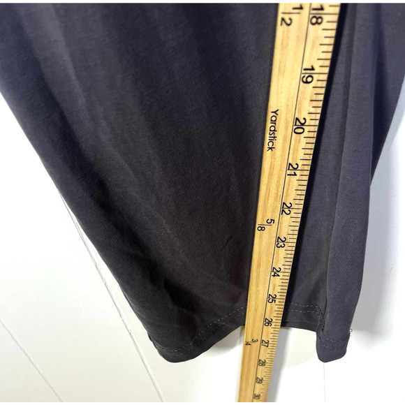 Black Tape Surplice Modal Blend Jumpsuit Pockets Stretch Slate Gray Size X New - Picture 5 of 13